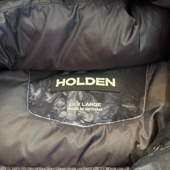 Holden Cropped Alpine Down Jacket Black Tie Dye Women's XL Gorpcore NWT - Picture 7 of 13